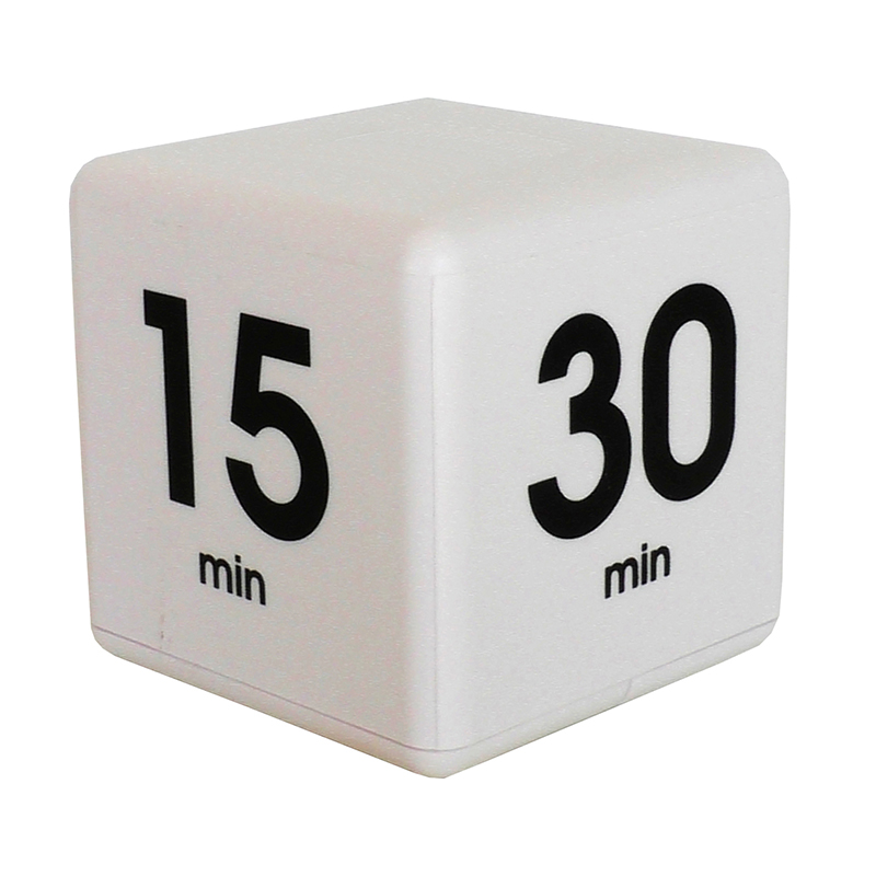 White 60 Minute Preset Timer Cube
