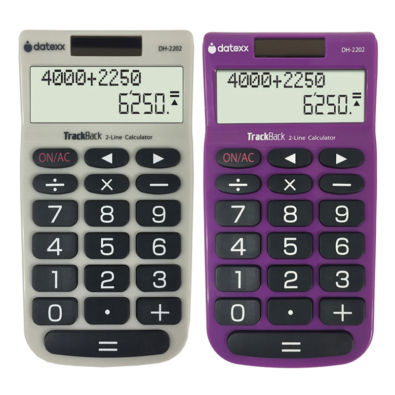 2line Trackback Handheld Calculator