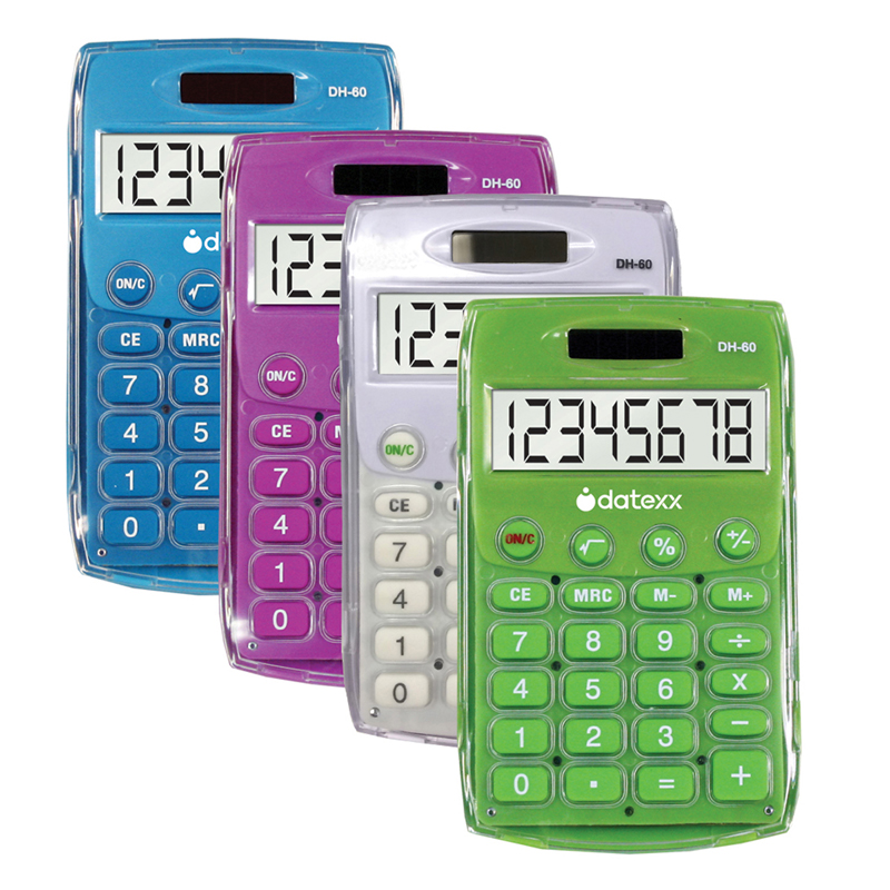 Handheld Eco Calculator Assorted