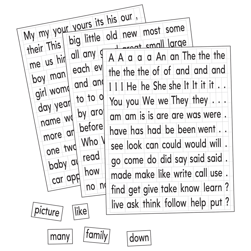Magnetic Sight Words & Sentence