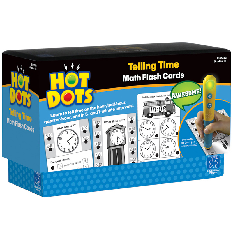 Hot Dots Flash Cards Telling Time