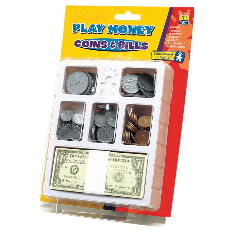 Lets Pretend Play Money Coins &