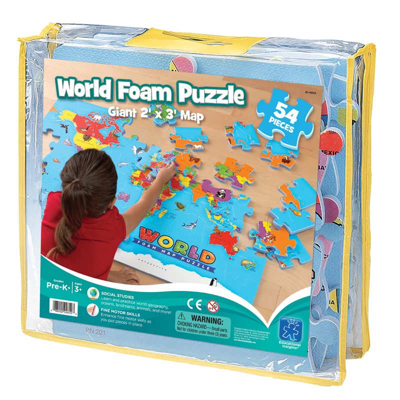 World Foam Map Puzzle