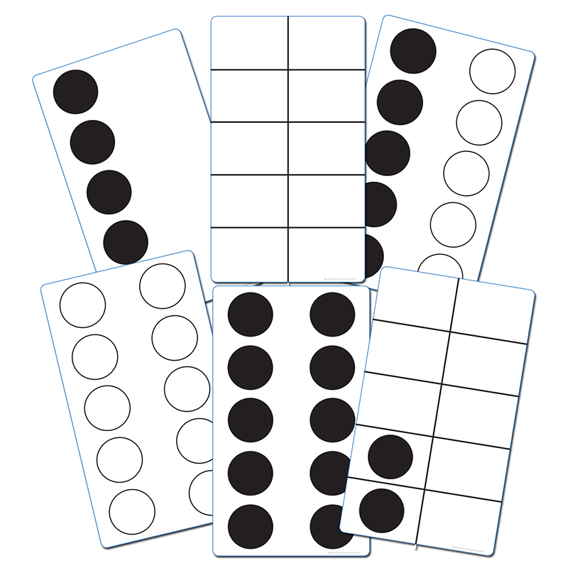 (3 Pk) Ten Frame Activity Cards