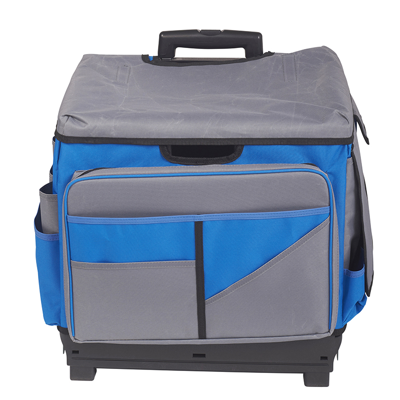 Gray/Blue Roll Cart/Organizer Bag