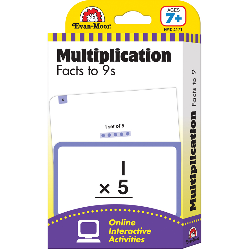Flashcard Set Multiplication Facts