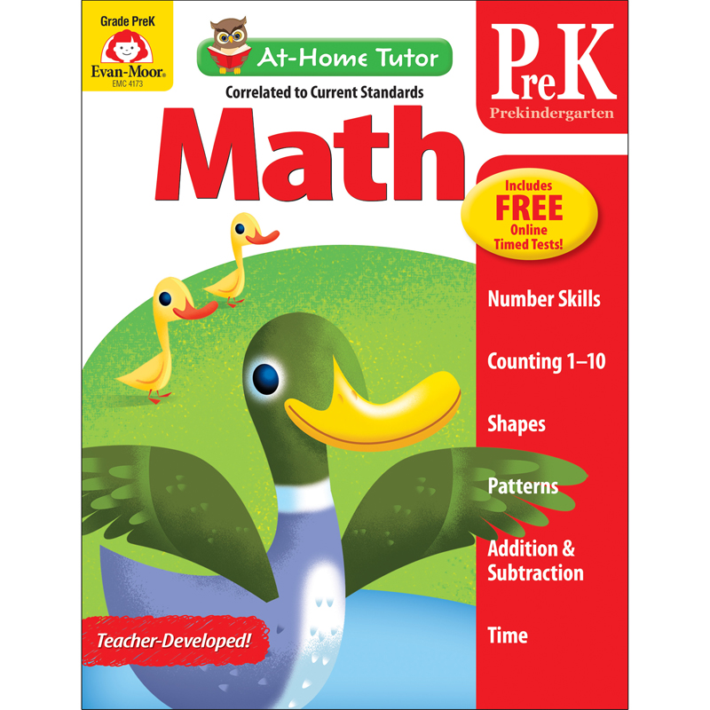 Home Tutor Math Pre K Counting 1-20