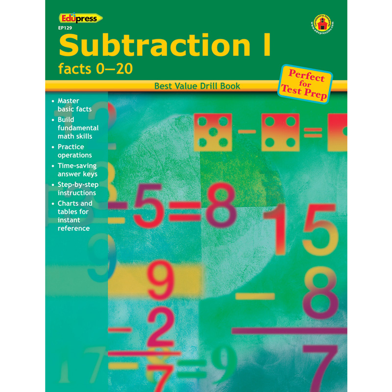 Subtraction 1 Facts 0-20