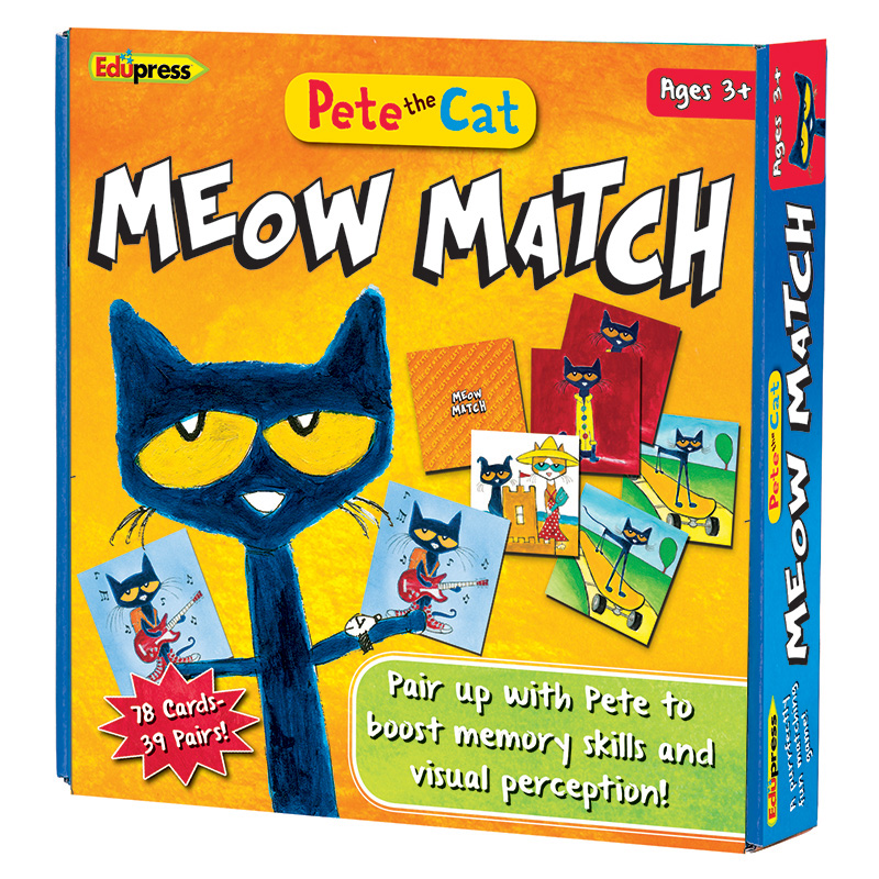 Pete The Cat Meow Match Game