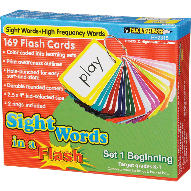 Sight Words In A Flash Set 1 Gr K-1