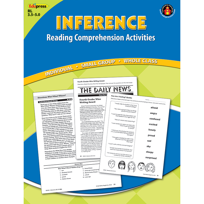 Inference Comprehension Book Blue