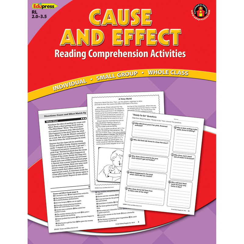 Cause Effect Comprehension Book Red