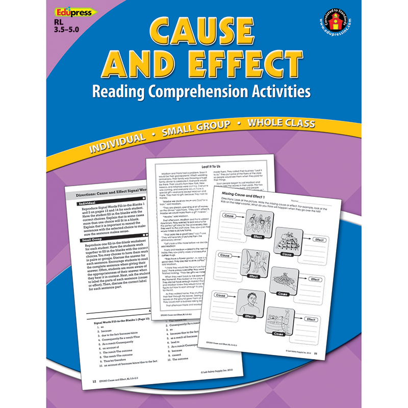 Cause Effect Comprehension Book