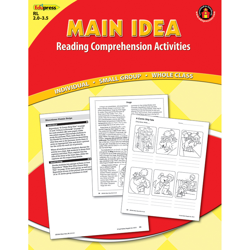 Main Idea Comprehension Book Red