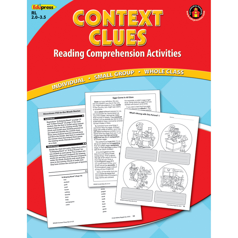 Context Clues Comprehension Book