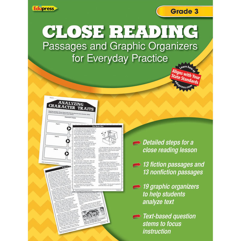 Close Reading Practice Book Gr 3