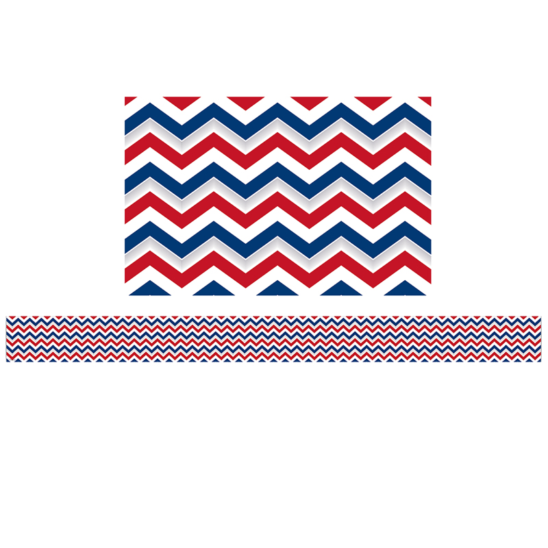 Patriotic Chevron Spotlight Border