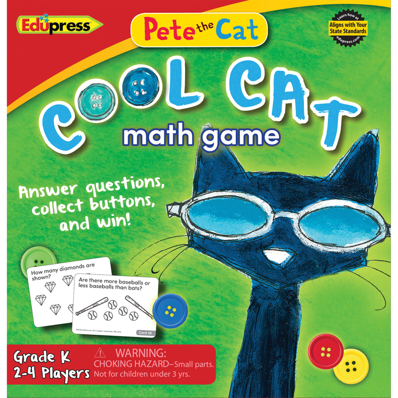 Pete The Cat Cool Cat Math Game G-K