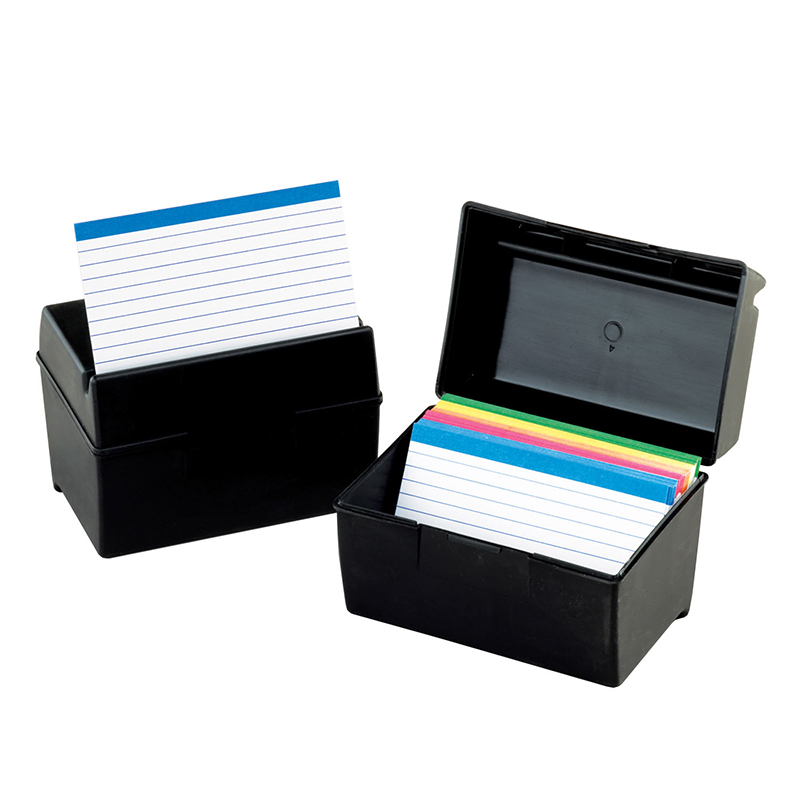 Oxford Plastic Index Card Box 3x5