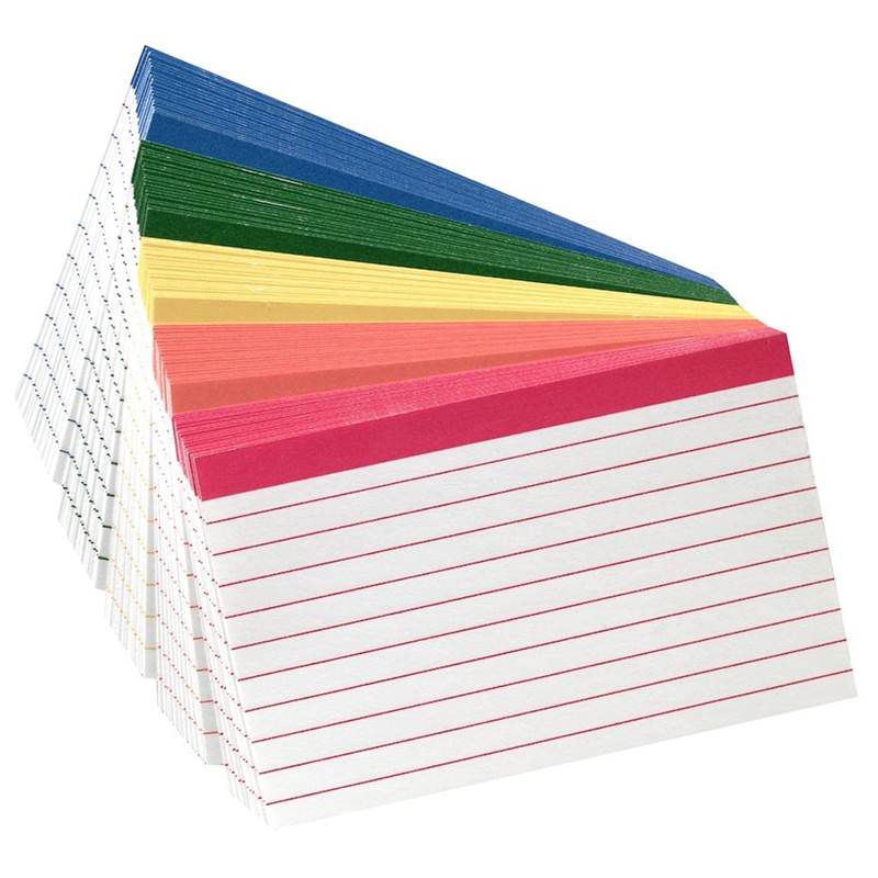 Oxford Color-Coded Index Cards 4x6