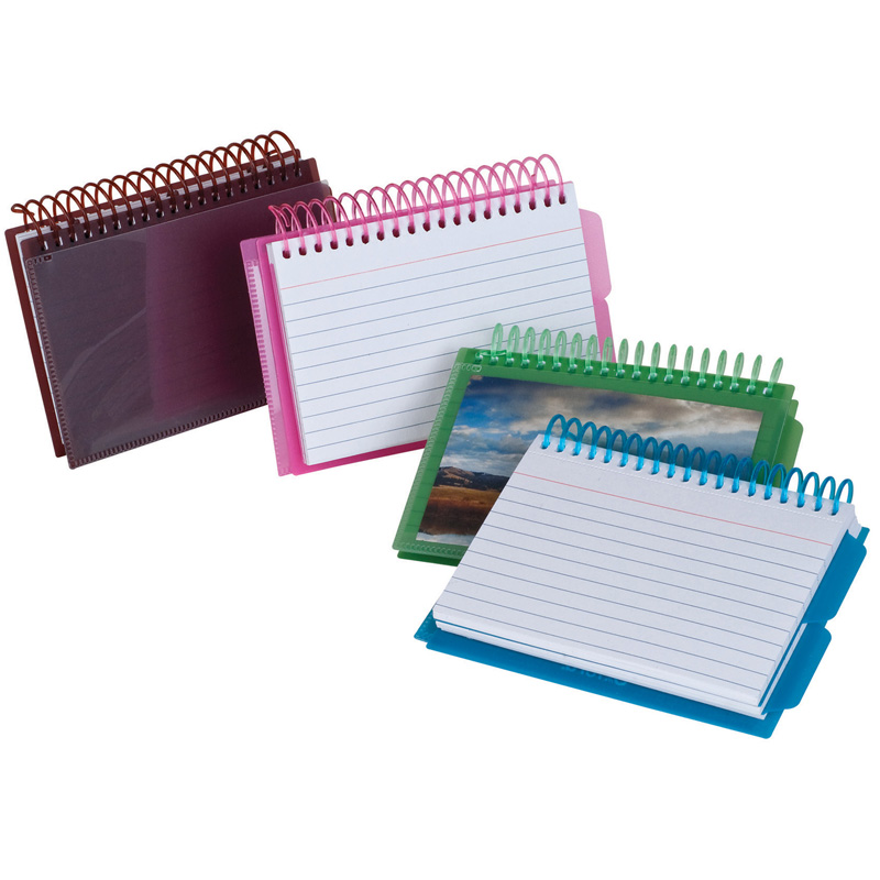 View Front Spiral Index Cards 3x5