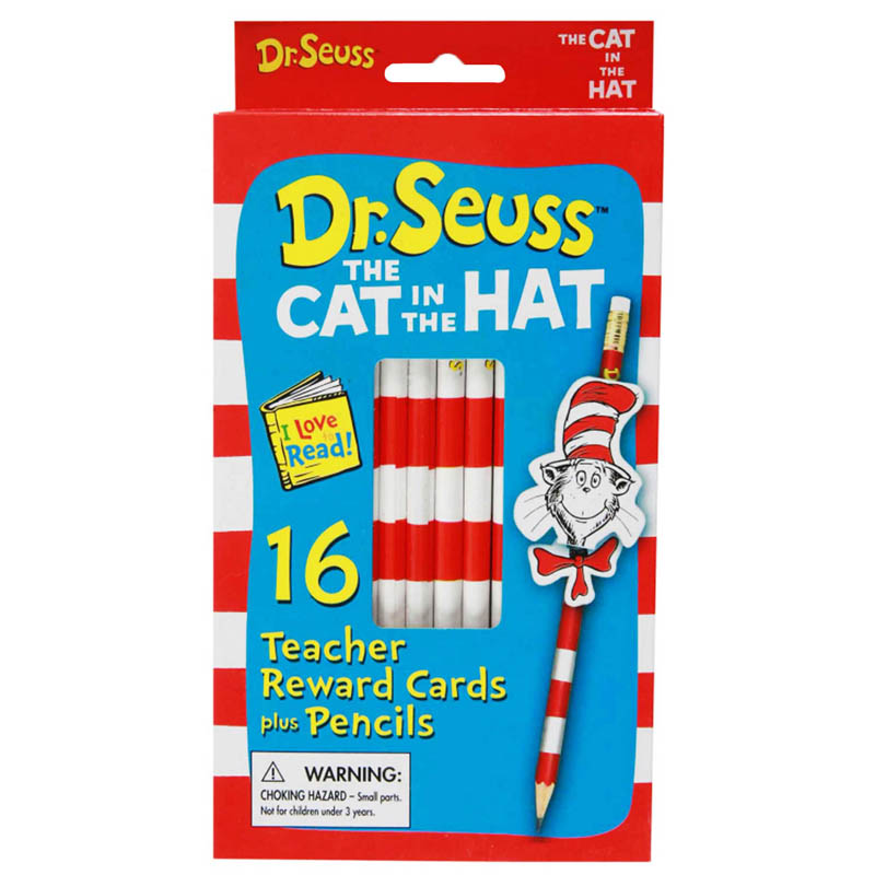 (4 Ea) Cat In The Hat Pencil Topper