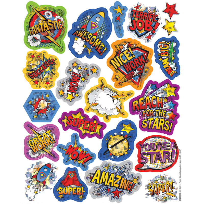 Super Class Sparkle Stickers