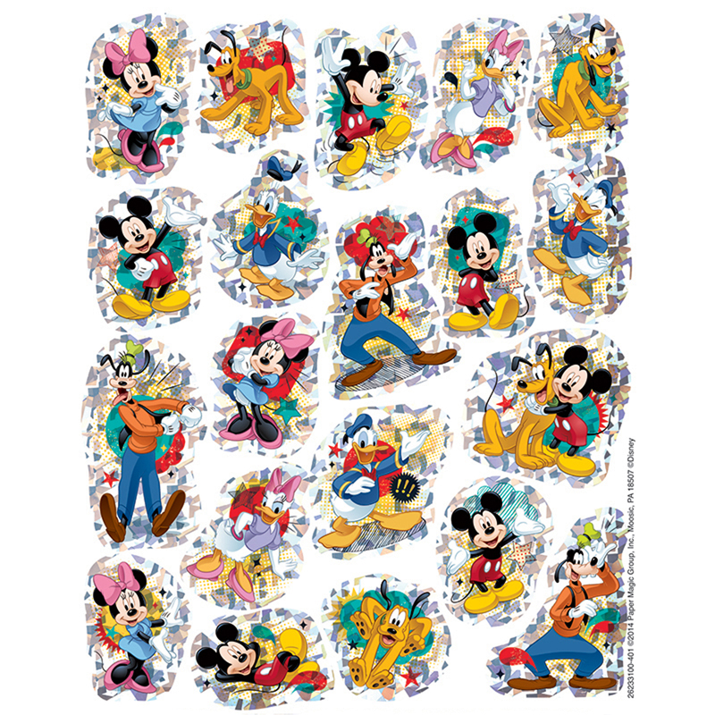 (12 Pk) Mickey Sparkle Stickers
