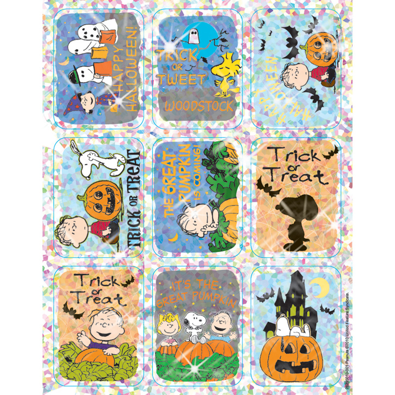 Peanuts Halloween Sparkle Stickers