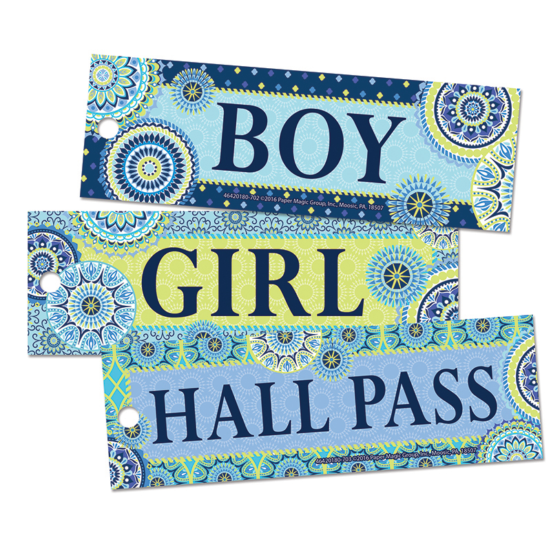 (6 Pk) Blue Harmony Hall Passes