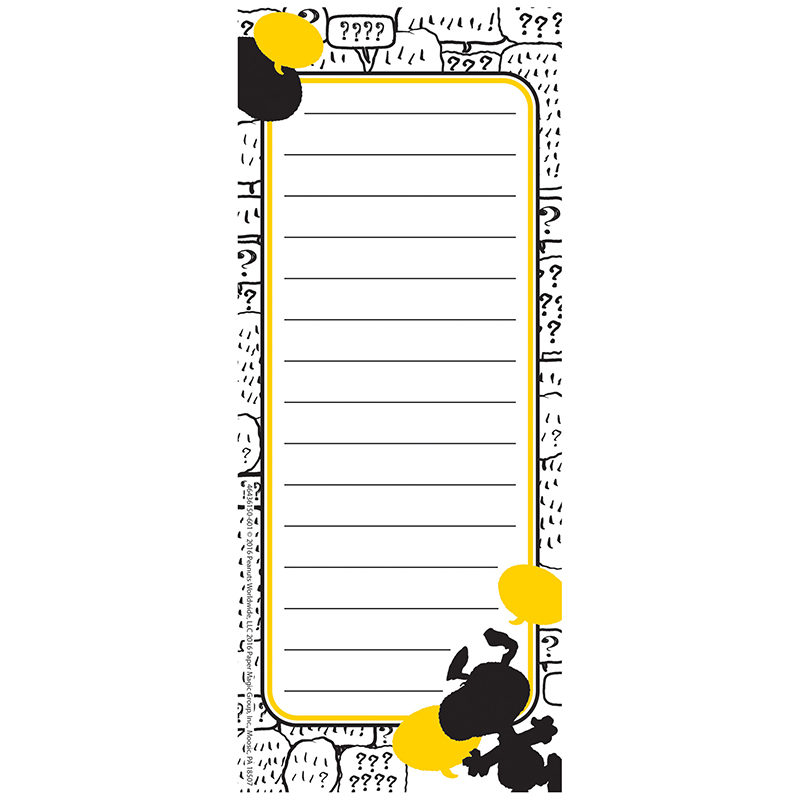 (6 Ea) Pnuts Touch Class Note Pads