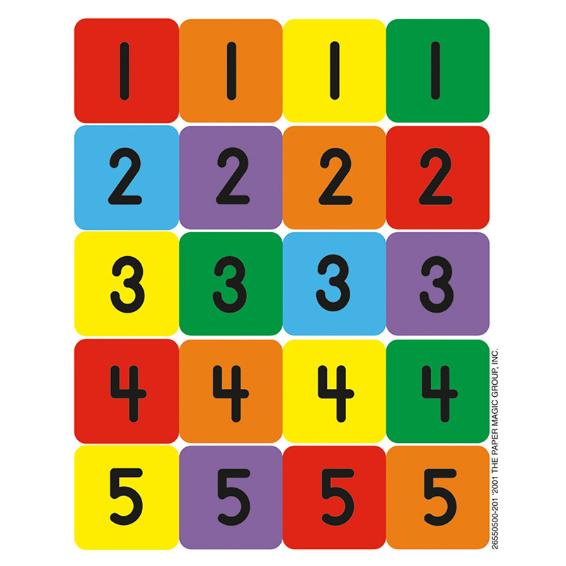 (6 Pk) Numbers 1-100 Assortment