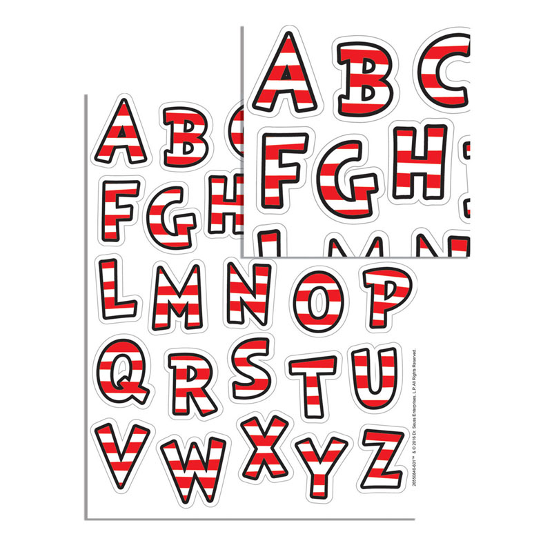 Dr Seuss Classic Stickers Alphabet