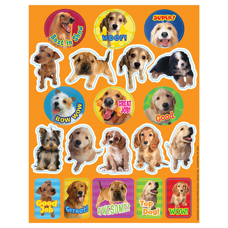 (12 Pk) Stickers Dog Motivational