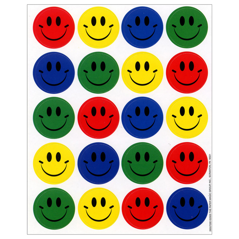 (12 Pk) Smiles Theme Stickers