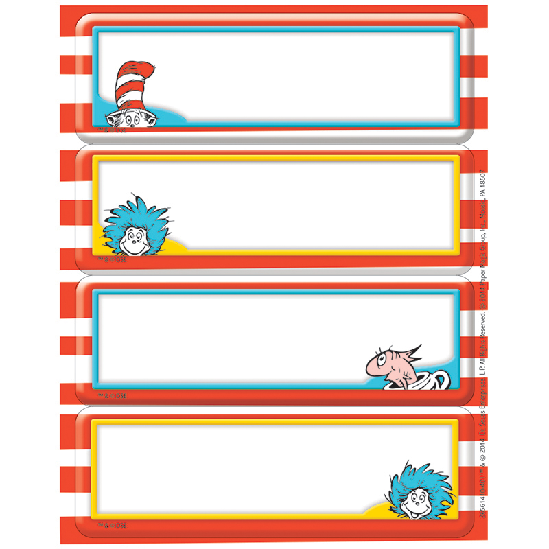 Dr. Seuss Label Stickers