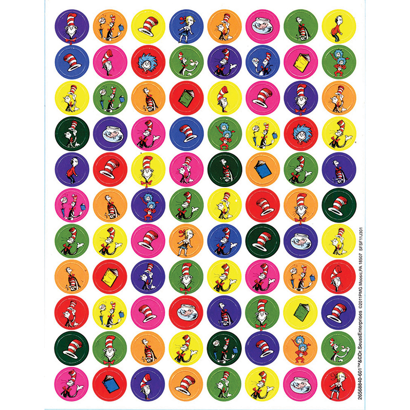 Cat In The Hat Mini Stickers 88 Up