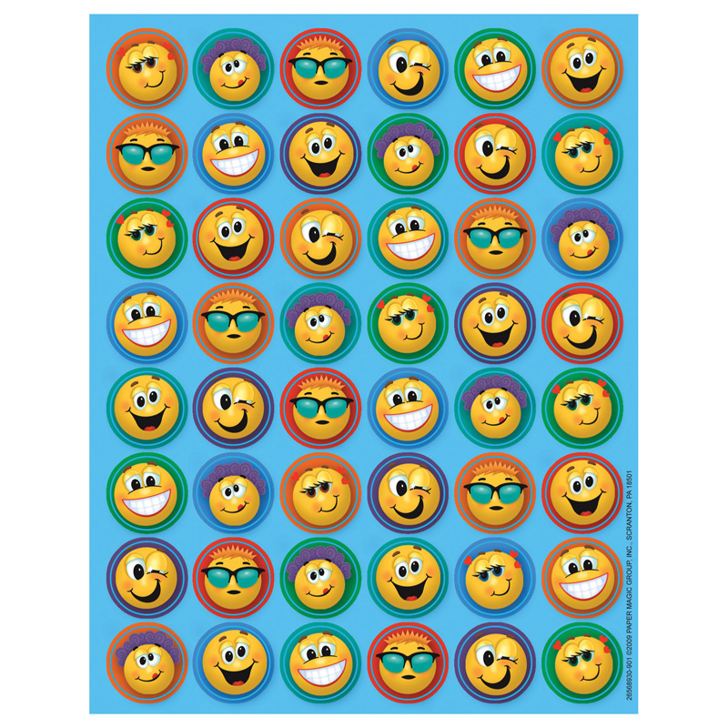 (12 Pk) Stickers Emoticons Mini