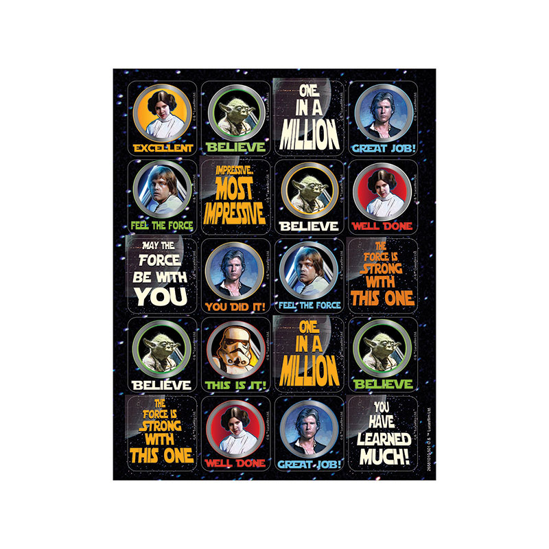 (12 Pk) Star Wars Stickers