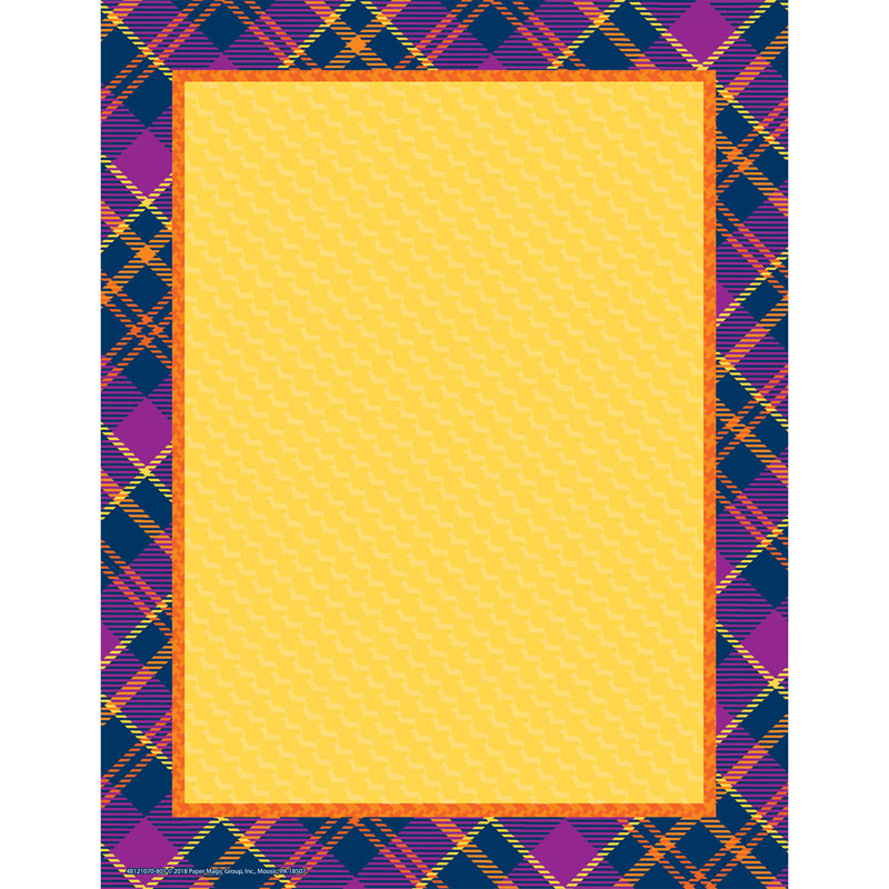 Plaid Attitude Computer Paper