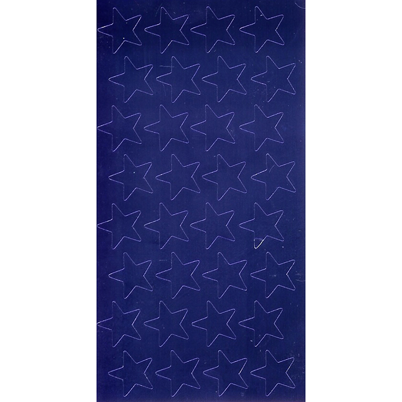 (12 Pk) Stickers Foil Stars .75in