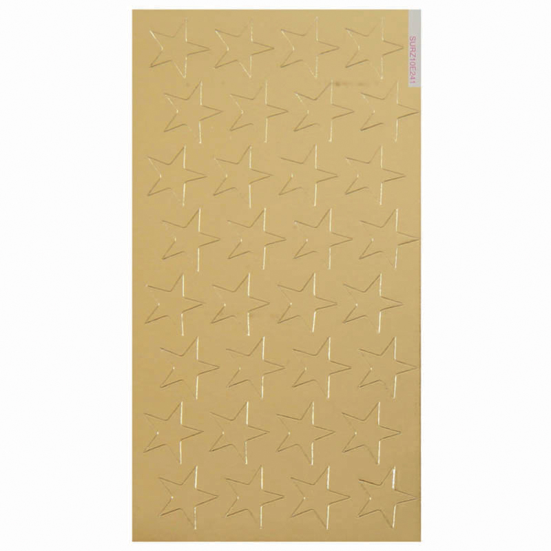 Stickers Foil Stars 1/2 In 250/Pk