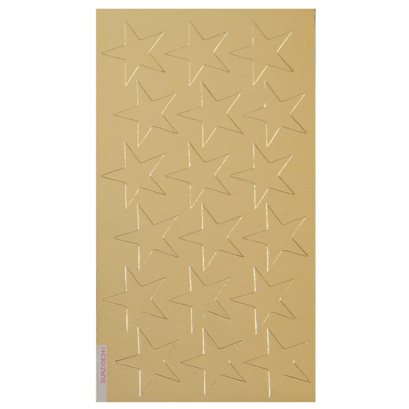 Stickers Foil Stars 3/4 Inch 175/Pk