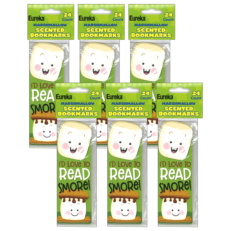 (6 Pk) Marshmallow Bookmarks