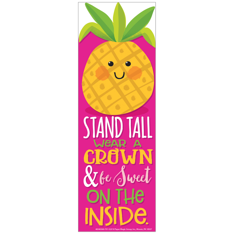 (6 Pk) Pineapple Bookmarks Scented