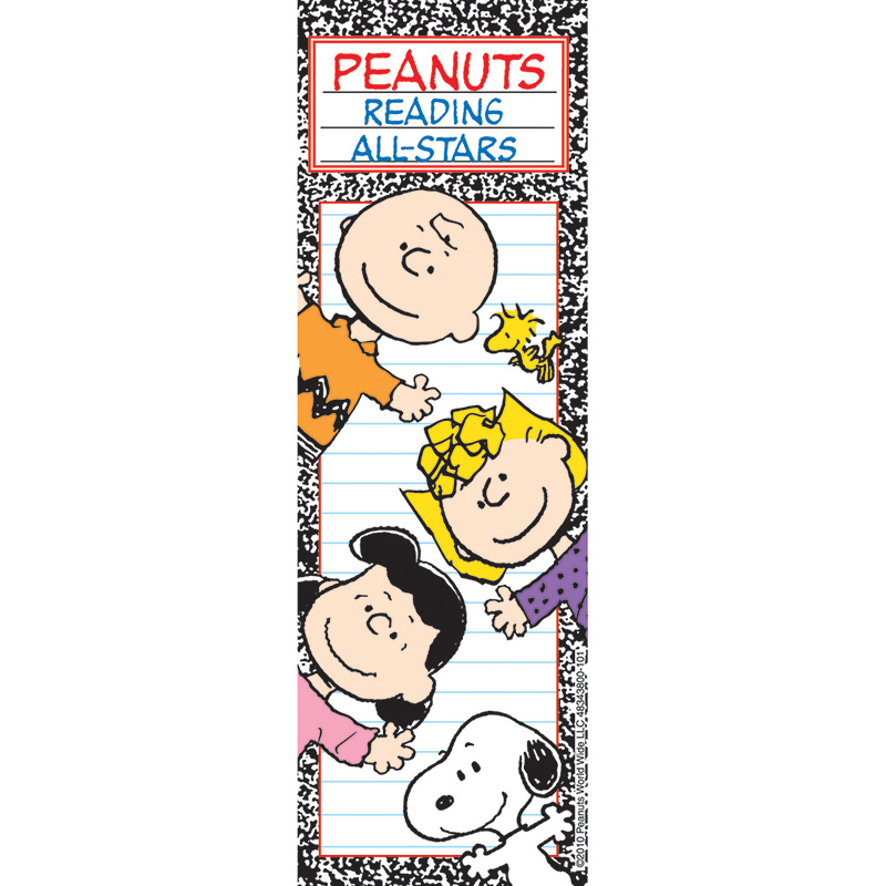 Peanuts Reading All Stars Bookmarks