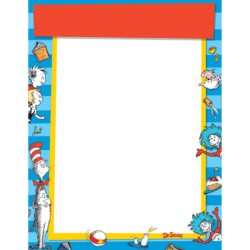 Dr Seuss Standard Welcome Blank
