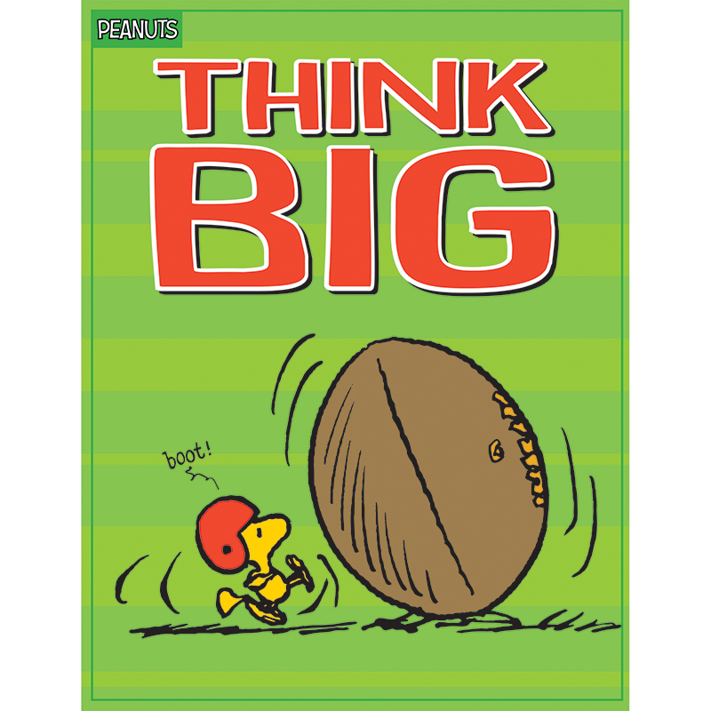 Peanuts Think Big Poster