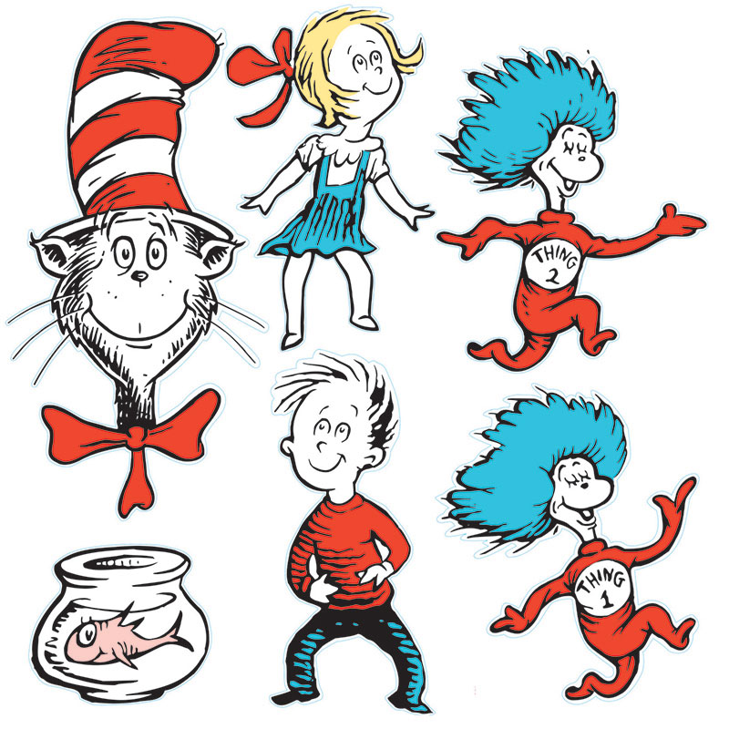 Large Dr Seuss Characters 2-Sided