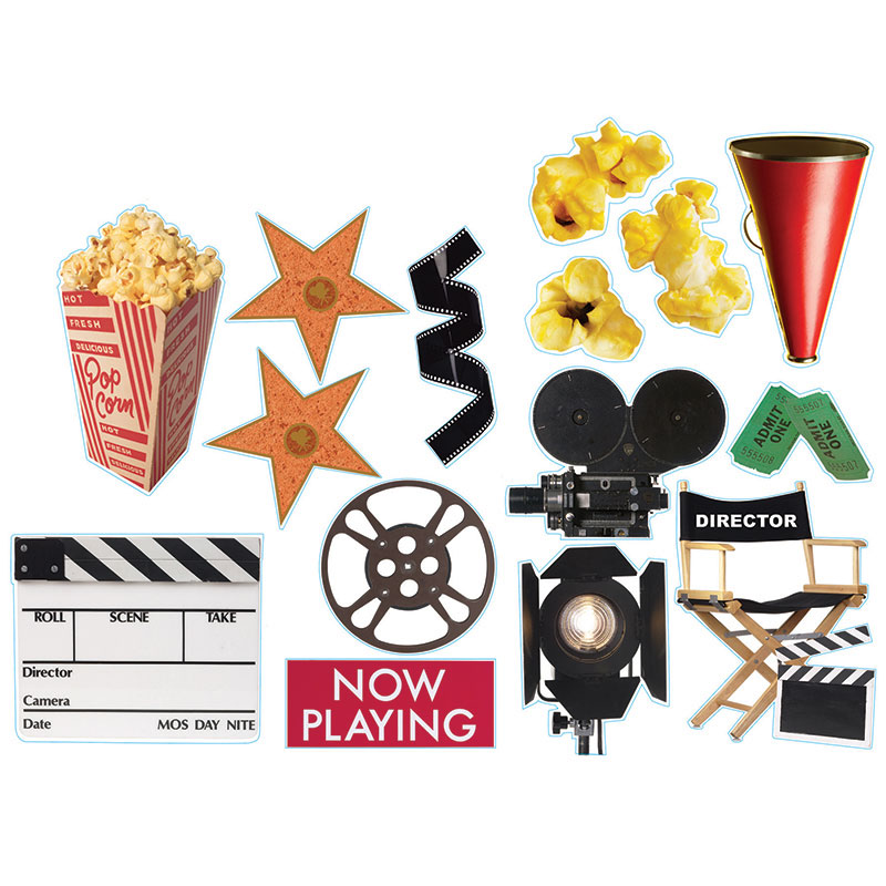 Movie Theme 2-Sided Deco Kit